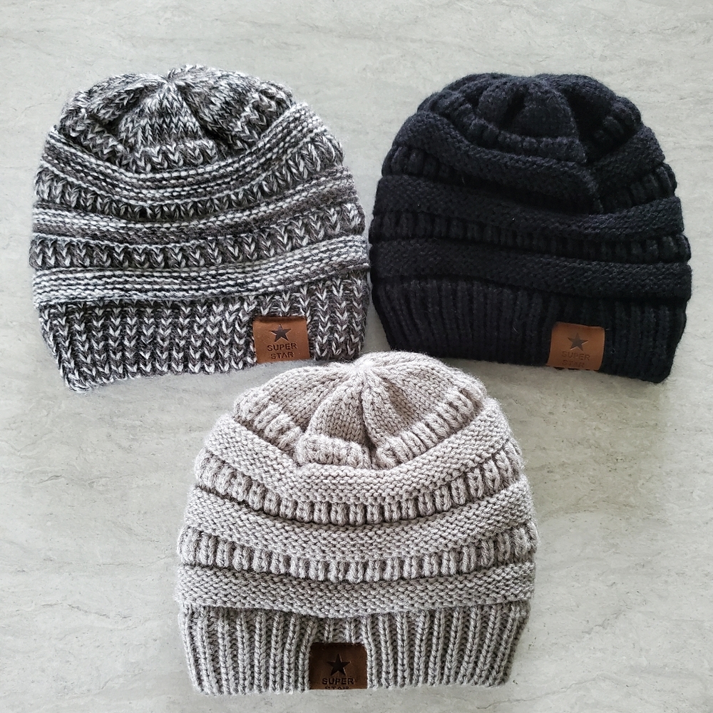 Baby/ Toddler Sherpa Lined Winter Hat Set